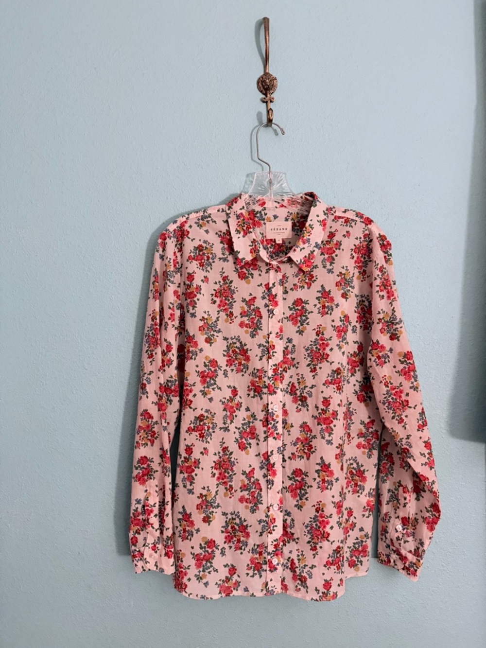 🇫🇷 Sézane Chemise Ann Shirt, Jardin Secret - Picture 3 of 8